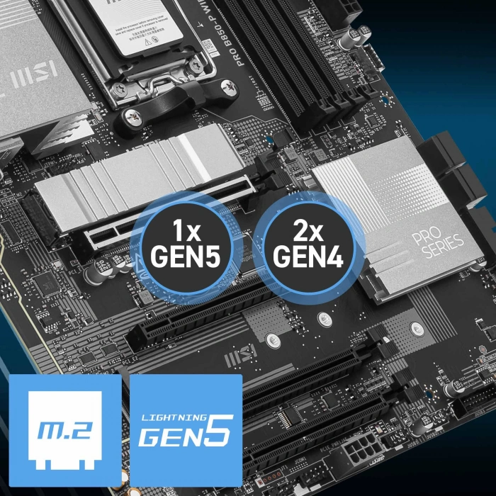 MSI PRO B850-P WIFI7 DDR5 HDMI-DP TYPEC PCIE 5.0 AM5 ATX