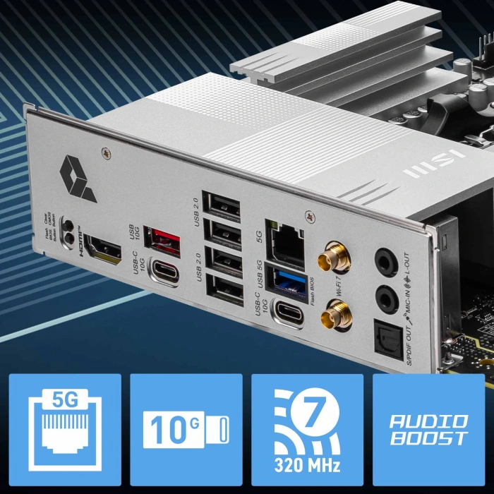 MSI PRO B850-P WIFI7 DDR5 HDMI-DP TYPEC PCIE 5.0 AM5 ATX