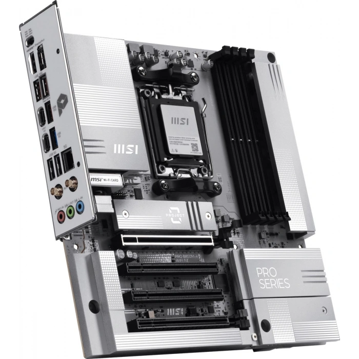 MSI PRO B850M-A WIFI7 PZ DDR5 HDMI-DP TYPEC PCIE 5.0 AM5 mATX BEYAZ