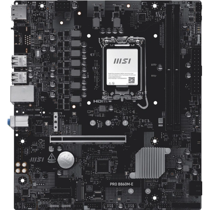 MSI PRO B860M-E DDR5 HDMI-DP PCIE 5.0 1851p mATX