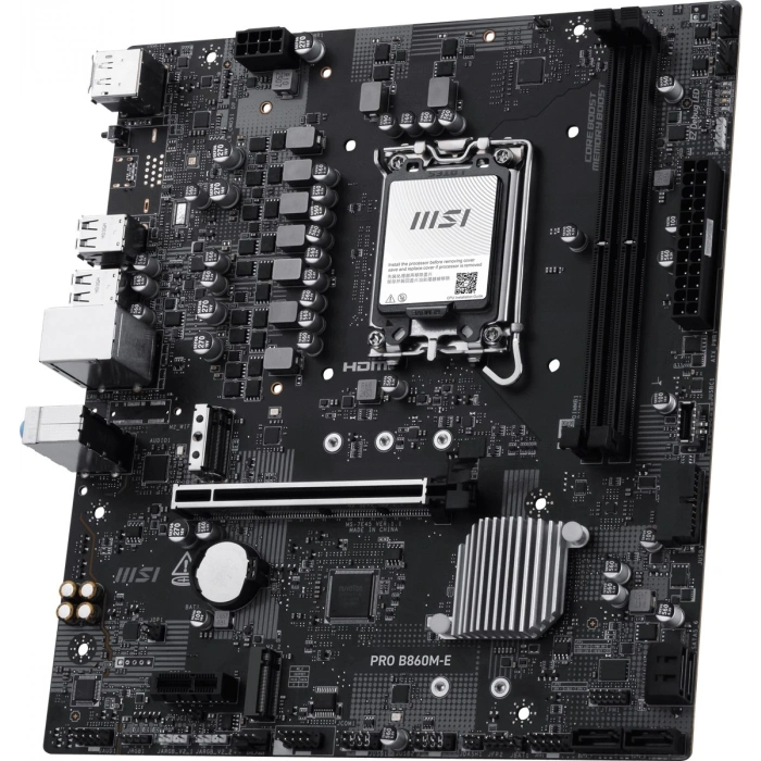 MSI PRO B860M-E DDR5 HDMI-DP PCIE 5.0 1851p mATX