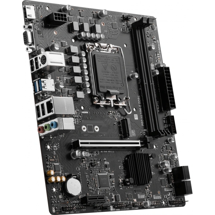 MSI PRO H610M-E DDR4 M2 PCIe NVME HDMI PCIe 16X v4.0 1700p mATX