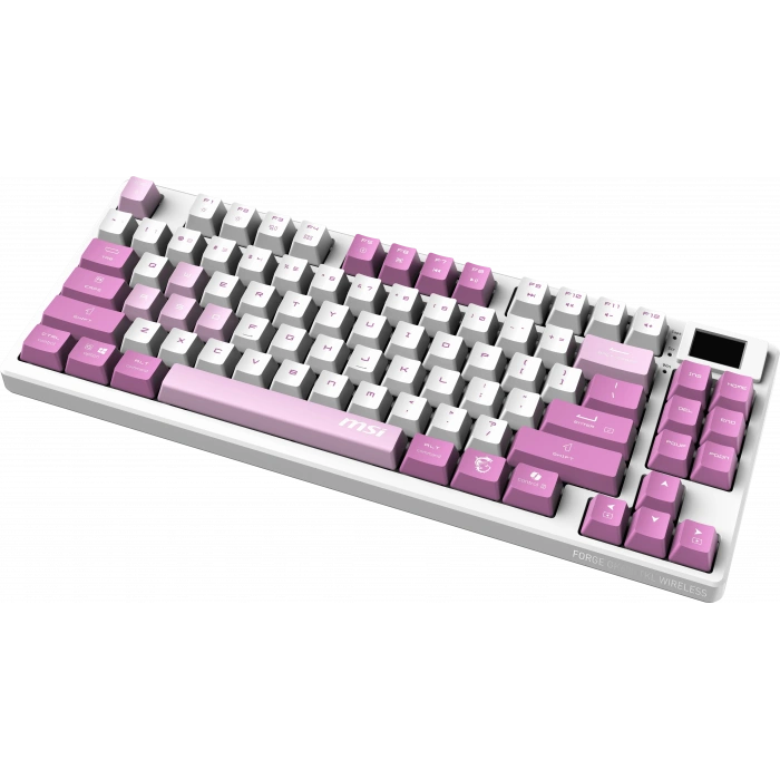 MSI Q TR GG Forge GK600 TKL Violet Switch Mekanik Beyaz/Mor Oyuncu Klavyesi