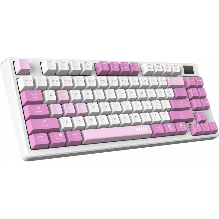 MSI Q TR GG Forge GK600 TKL Violet Switch Mekanik Beyaz/Mor Oyuncu Klavyesi