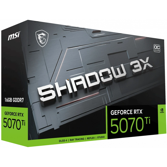 MSI RTX5070TI 16GB SHADOW 3X OC 16G GDDR7 256bit HDMI DP PCIe 5.0
