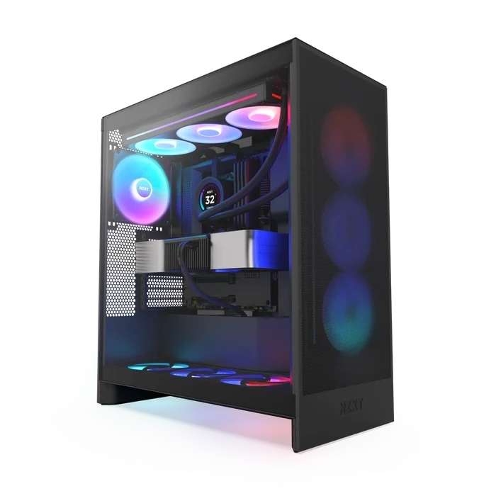 NZXT H7 FLOW 2024 CM-H72FB-R1 RGB Gaming EATX PC Kasası