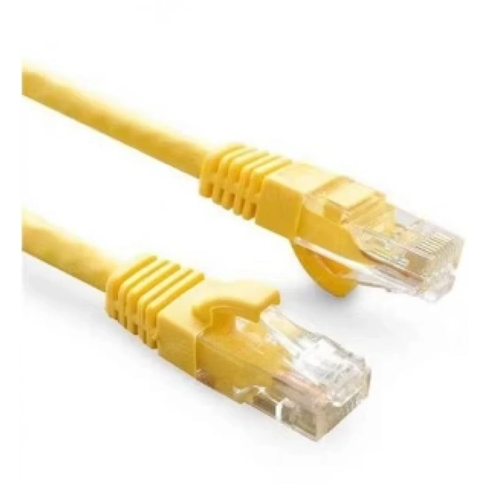 ODS 0.5metre CAT6 Utp LSZH Saf Bakır Sarı Patch Kablo (5li paket)