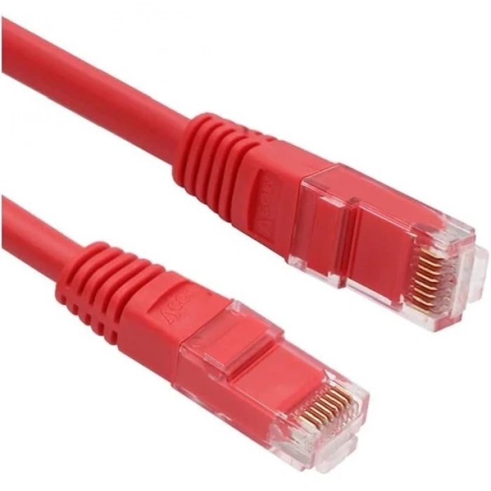 ODS 0.5metre CAT6 Utp LSZH Saf Bakır Kırmızı Patch Kablo  (5li paket)
