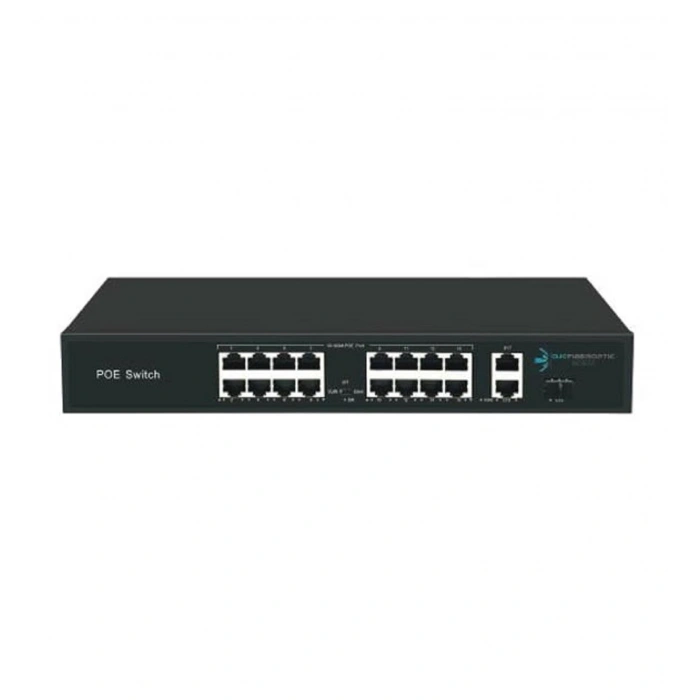 ODS 16port 200w FULL PoE 08ODS-16P2U-200 GIGABIT 2X-UPLINK Yönetilemez Switch