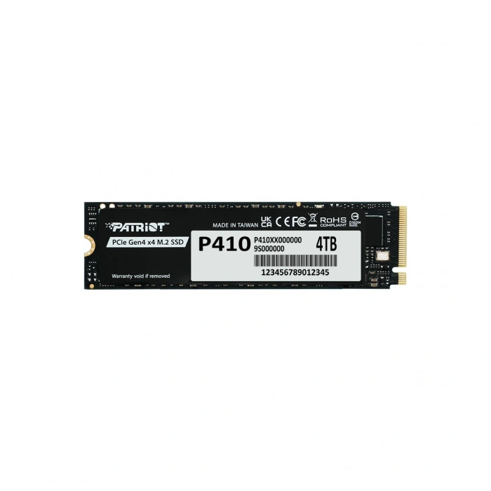PATRIOT P410 4TB 5000/4500MB/s M2 PCIe GEN4 NVME SSD P410P4TBM28H