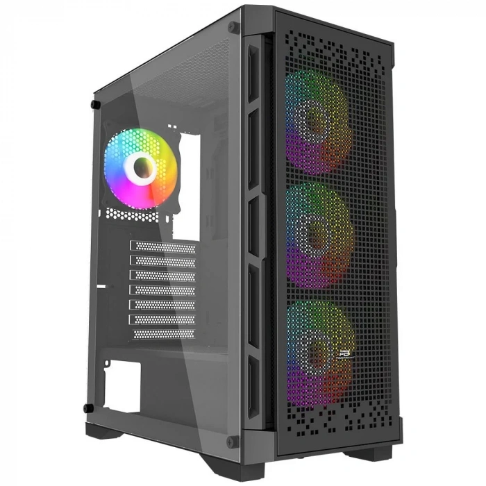 POWERBOOST 600W PB-PS7840B Gaming Mid-Tower PC Kasası