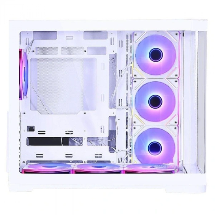 GameBooster 750W 80+ BRONZE Seaview GB-G2852W Gaming Mid-Tower PC Kasası Beyaz 360MM Sıvı Soğutucu Desteği