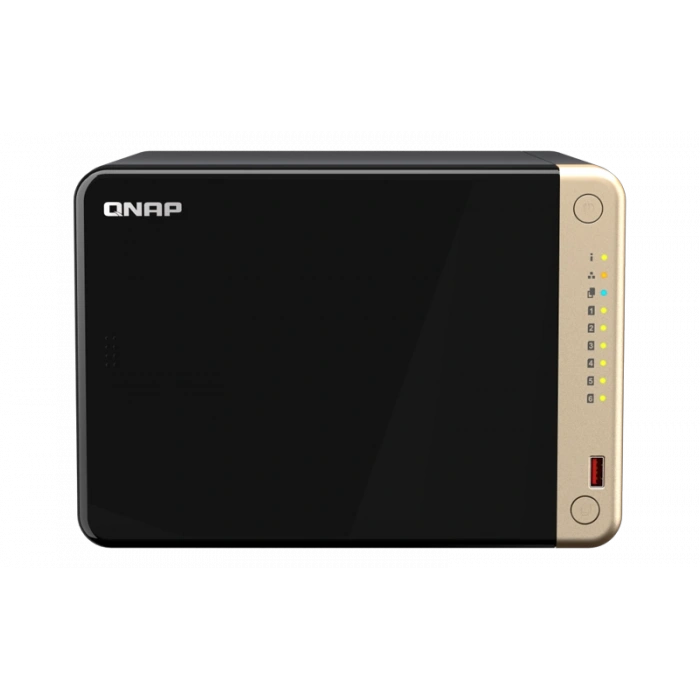 QNAP 6diskli ARM QC - 8GB RAM 2-2.5GbE Nas Server TS-664-8G Distribütör Garantili