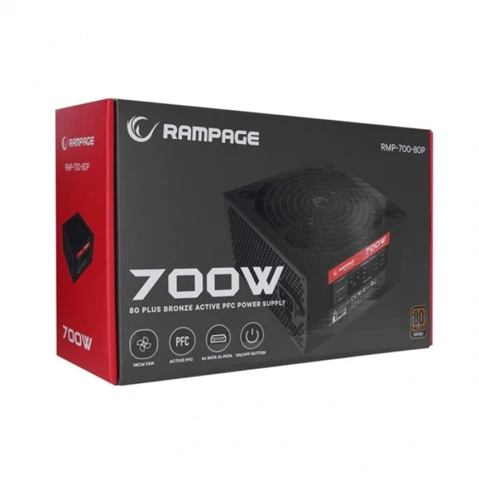RAMPAGE 700W 80+ BRONZE RMP-700-80P POWER SUPPLY