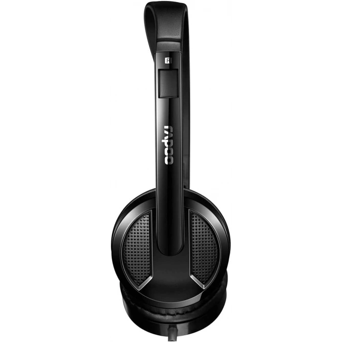 RAPOO H100 Kablolu Kulak Üstü Kulaklık - Mikrofonlu - 3.5mm - Siyah