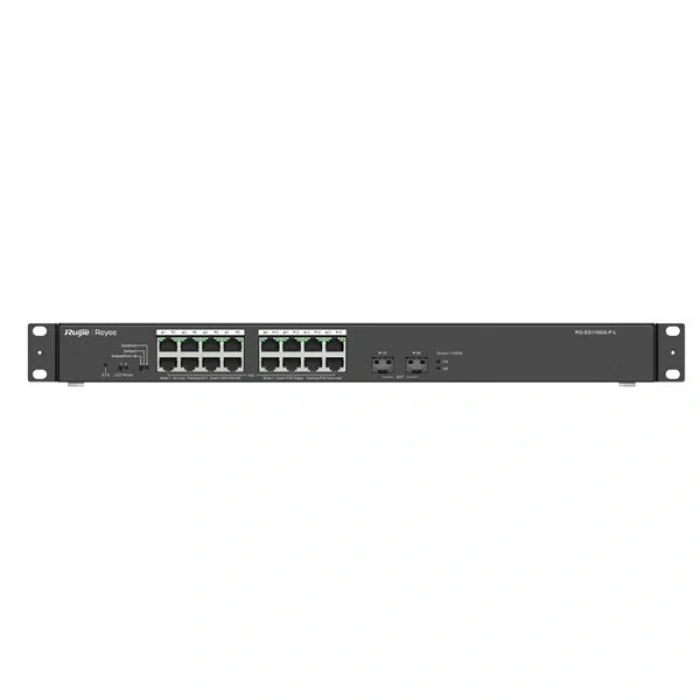 RUIJIE 16port 247w FULL PoE RG-ES118GS-P GIGABIT 2X SFP Yönetilemez Switch RackMount