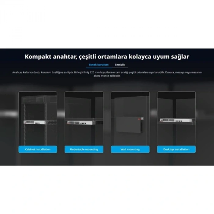 RUIJIE 48port RG-CS83-48GT4XS-P GIGABIT 4-10GBE SFP+ 405W LAYER3 YÖNETİLEBİLİR POE SWITCH