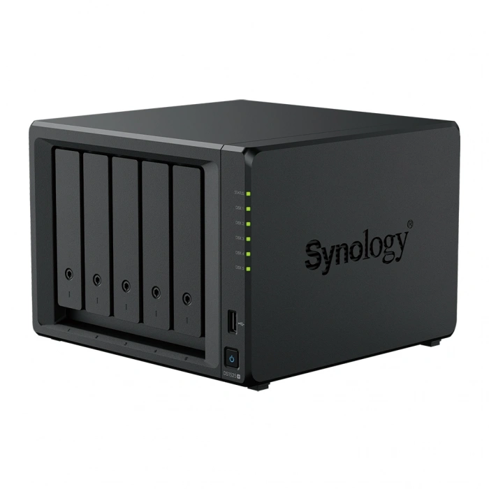 SYNOLOGY 5diskli Ryzen V1500B 8GB RAM-2.5Gbe Nas Server DS1525 PLUS