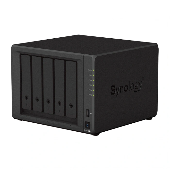 SYNOLOGY DS1522 PLUS RYZEN R1600 8 GB RAM- 5-diskli Nas Server (Disksiz)