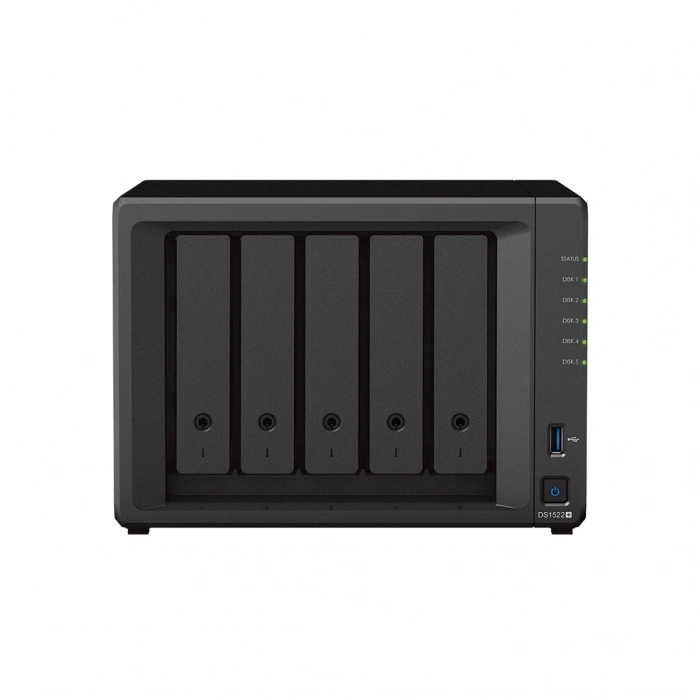 SYNOLOGY DS1522 PLUS RYZEN R1600 8 GB RAM- 5-diskli Nas Server (Disksiz)