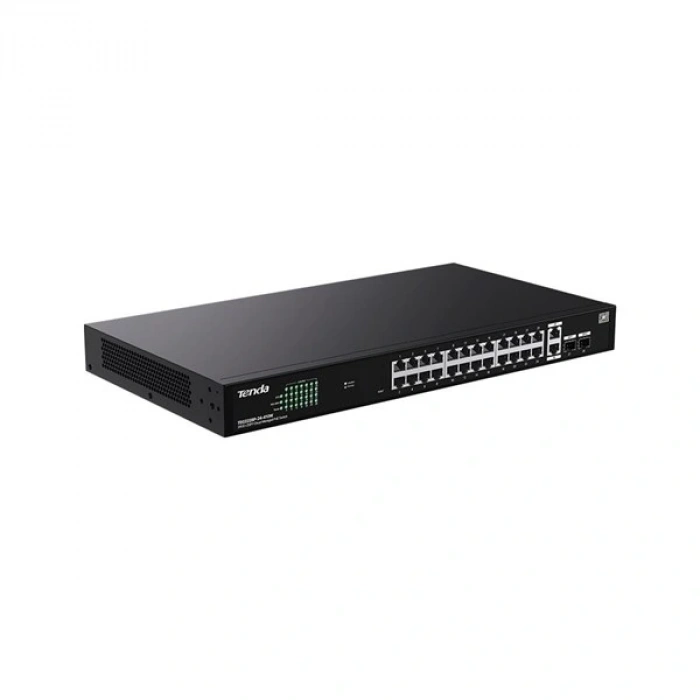 TENDA 24port PoE 410W TEG2228P-24-410W GIGABIT 2X SFP Yönetilemez Switch