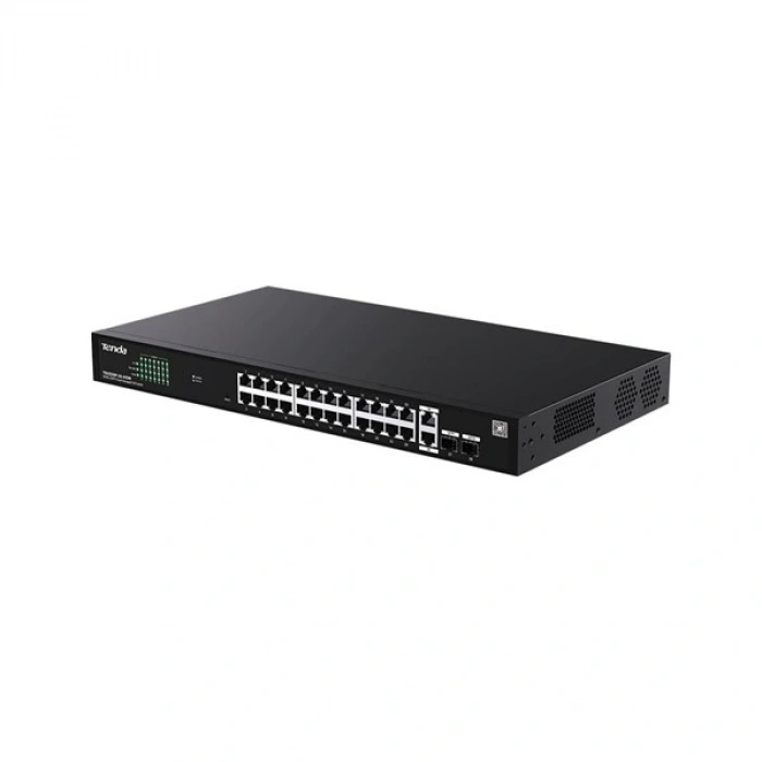 TENDA 24port PoE 410W TEG2228P-24-410W GIGABIT 2X SFP Yönetilemez Switch