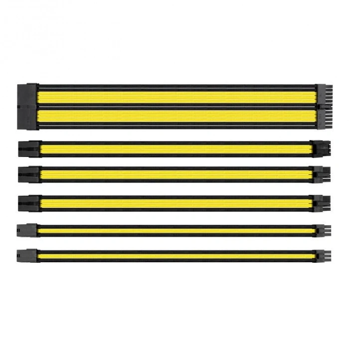THERMALTAKE TtMod AC-047-CN1NAN-A1 Power Supply Sleeved Kablo Sarı/Siyah