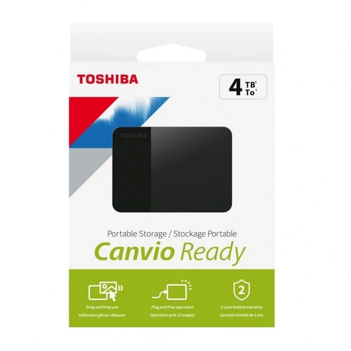 TOSHIBA CANVIO READY 4TB USB3.2 2.5 HARICI HDD HDTP340EK3CA