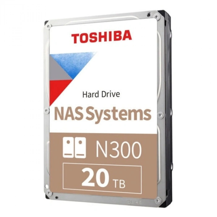 TOSHIBA N300 20TB 7200RPM 512MB SATA3 6Gbit/sn HDWG62AUZSVA NAS HDD