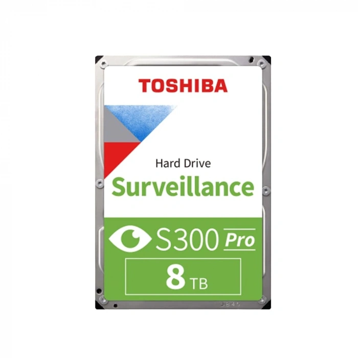 TOSHIBA SURVEILLANCE S300 PRO 8TB 7200RPM 512MB SATA3 6Gbit/sn MD10ADA800V GÜVENLİK HDD