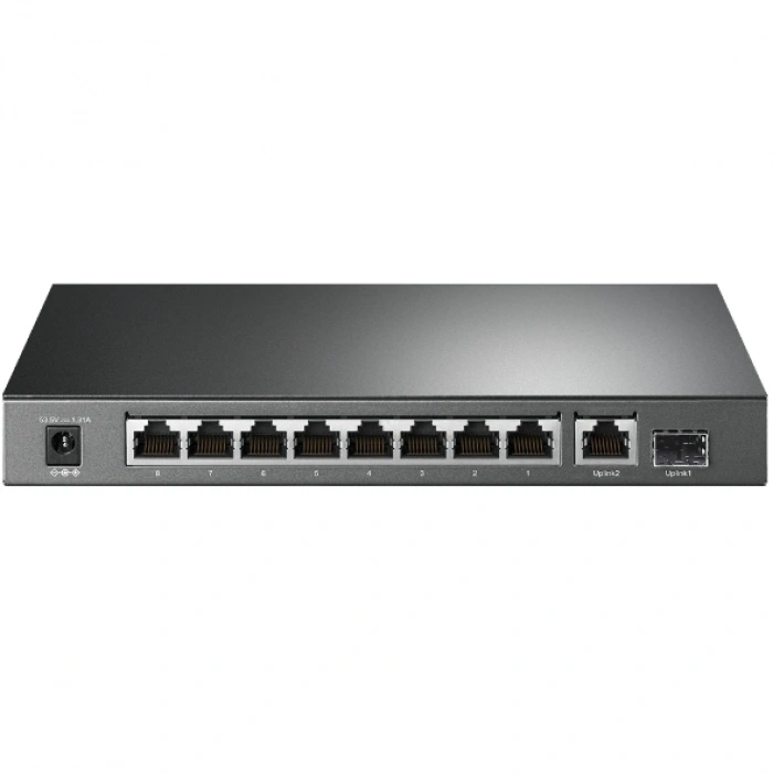 TP-LINK 8port PoE 63w 1-SFP Gigabit Yönetilemez Switch TL-SG1210P