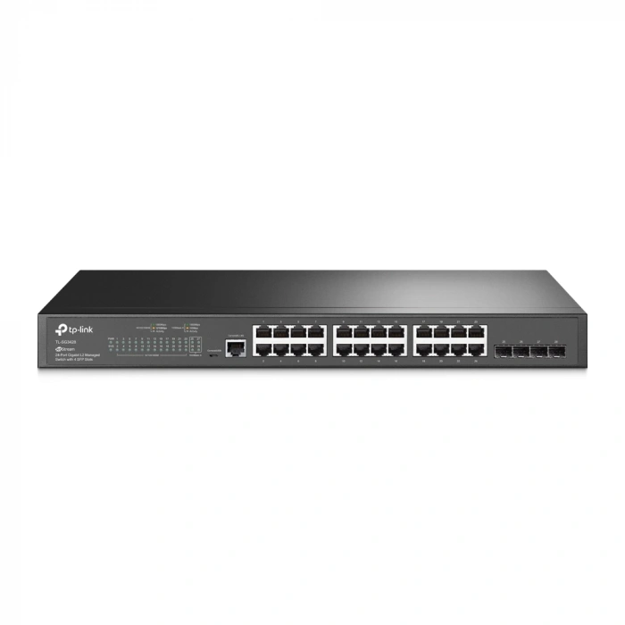 TP-LINK 24port 4-SFP Gigabit Layer 2 Yönetilebilir Switch TL-SG3428