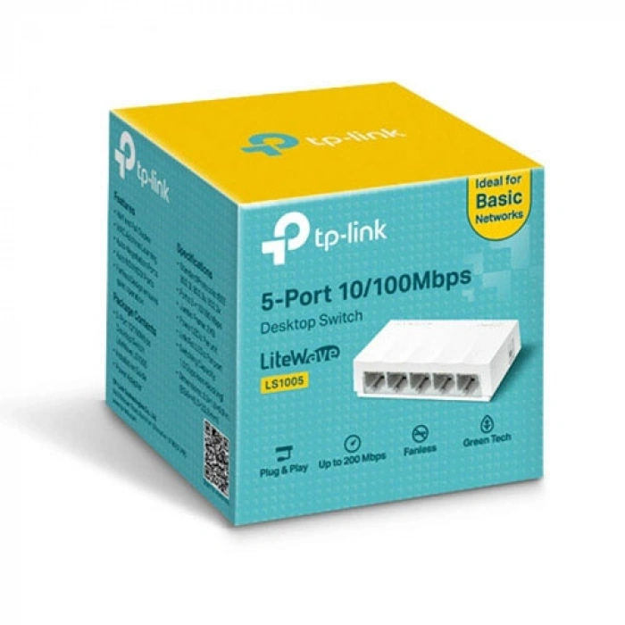 TP-LINK 5port 10/100 Yönetilemez Switch LS1005