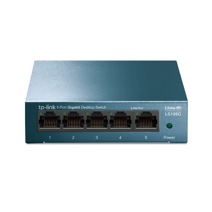 TP-LINK 5port Gigabit Yönetilemez Switch Çelik Kasa LS105G