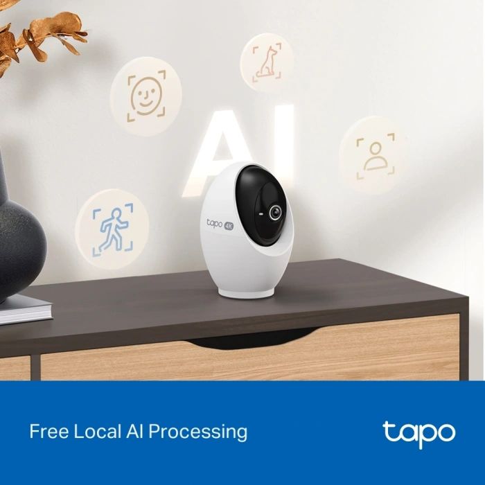 TP-LINK 8MP 4.3MM WIFI Kablosuz Pan/Tilt IP Kamera Tapo C260