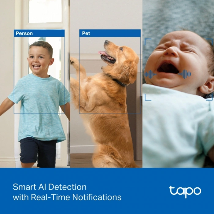 TP-LINK 8MP 4MM WIFI Kablosuz Pan/Tilt IP Kamera Tapo C250