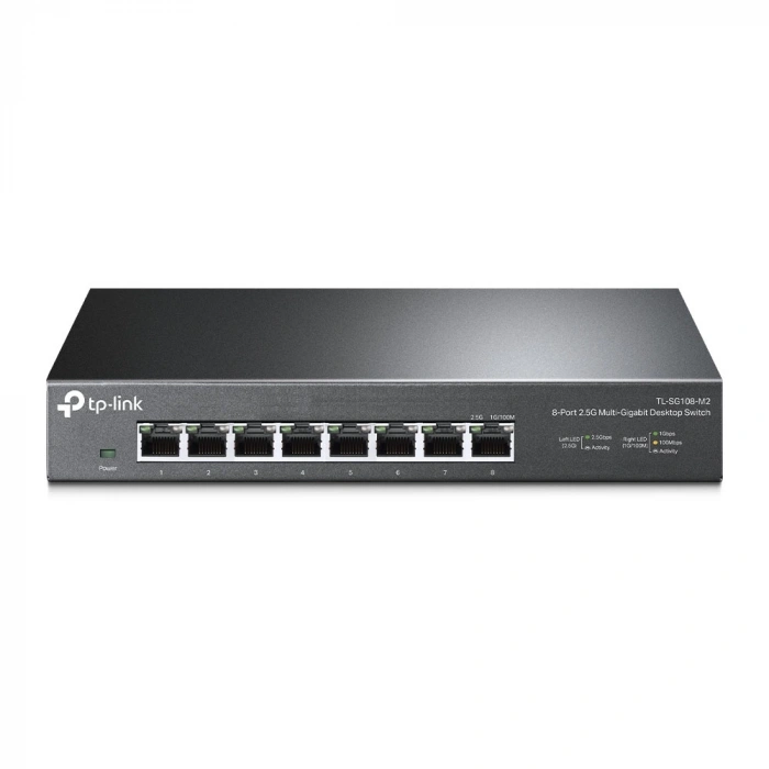 TP-LINK 8port 2.5GbE Yönetilemez Switch TL-SG108-M2