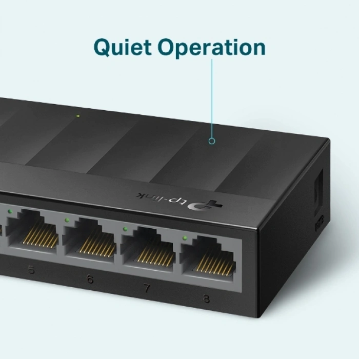 TP-LINK 8port LS1008G GIGABIT Yönetilemez Switch Masaüstü