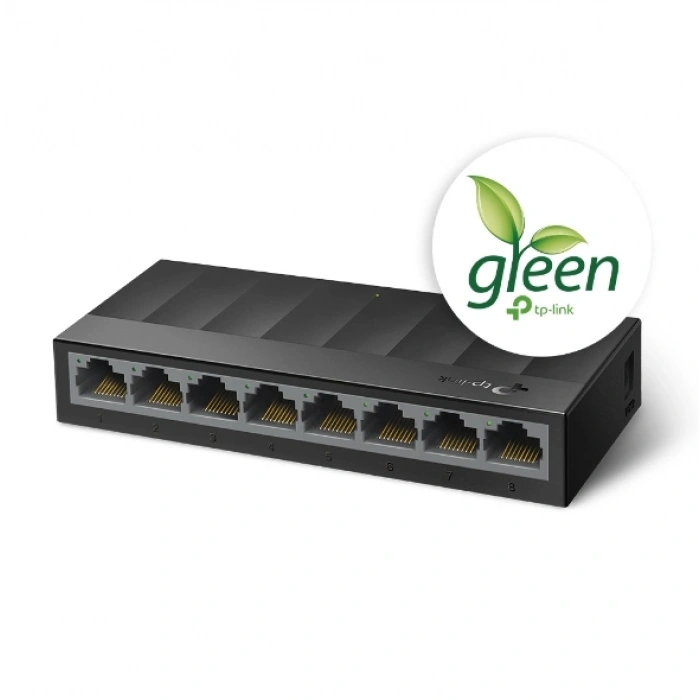TP-LINK 8port LS1008G GIGABIT Yönetilemez Switch Masaüstü