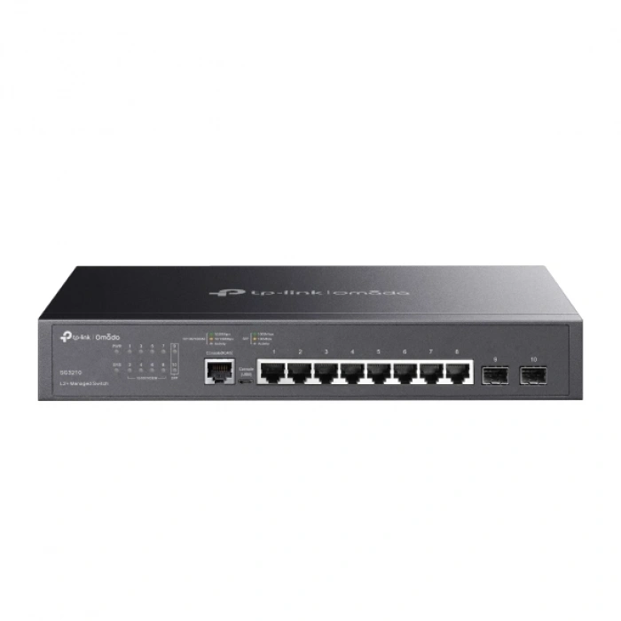 TP-LINK 8port 2-SFP Gigabit Yönetilebilir Switch Masaüstü TL-SG3210