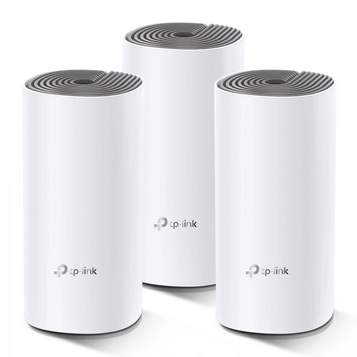 TP-LINK DECO E4-3P WIFI5 AC1200 Dual Band Mesh Router 3-lü set