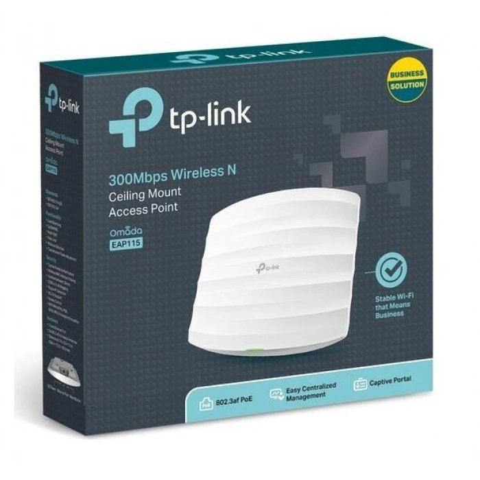 TP-LINK EAP115 N300 Tavan Tipi Kurumsal Access Point