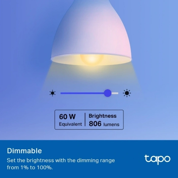 TP-LINK TAPO L530E Çok Renkli Akıllı Wi-Fi Ampulü 2li Paket