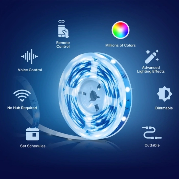 TP-LINK TAPO L900-5 Akıllı Wıfı Kablosuz RGB Led Şerit