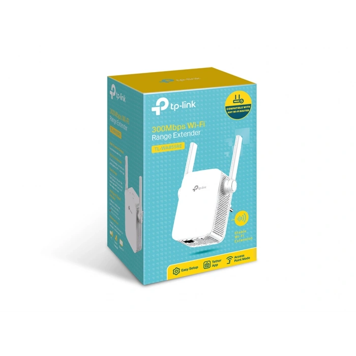 TP-LINK TL-WA855RE 300mbps N300 2.4GHZ Mesafe Genişletici EV Ofis Tipi Priz Tip