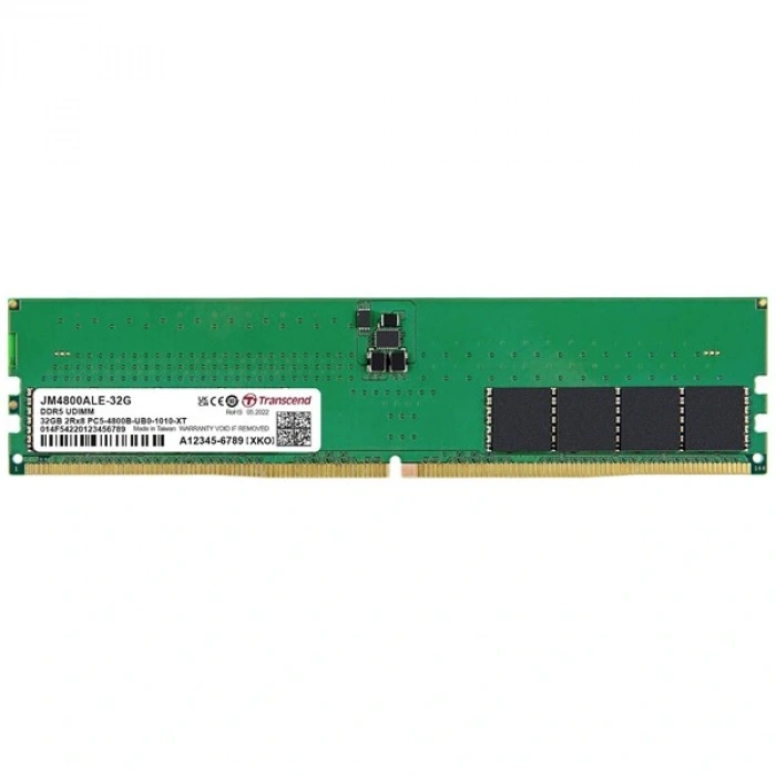 TRANSCEND 32GB DDR5 4800MHZ PC RAM VALUE JM4800ALE-32G