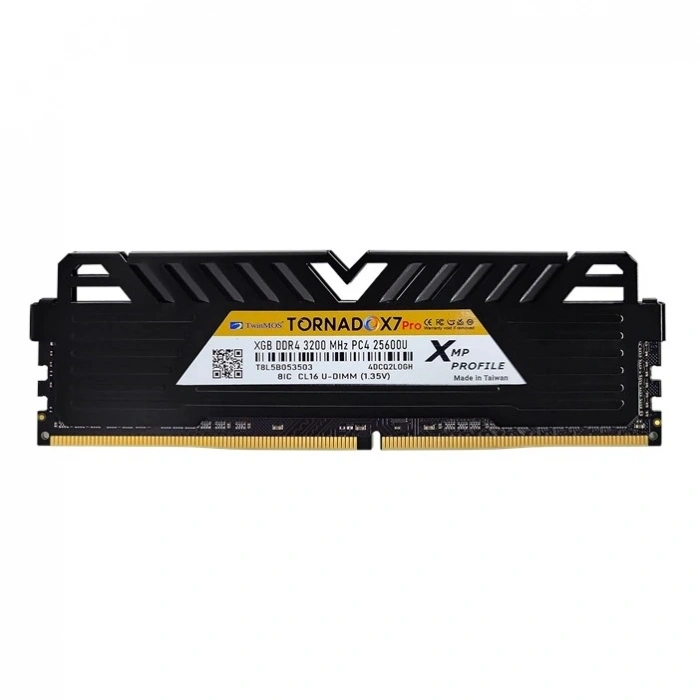 TWINMOS 16GB 3200MHZ DDR4 TORNADOX7 SOĞUTUCULU TMD416GB3200D16BKX7P PC RAM