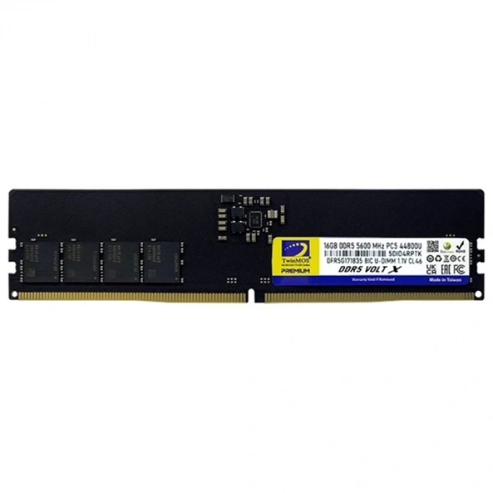 TWINMOS 16GB DDR5 5600MHZ PC RAM VALUE TMD516GB5600U46WO