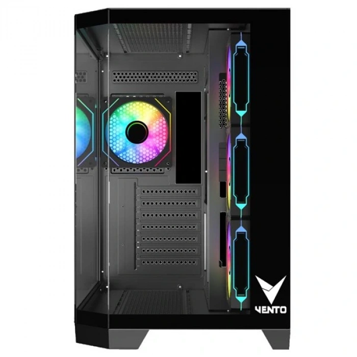 VENTO VG4204FA Panoramik Gaming Mid-Tower PC Kasası Siyah