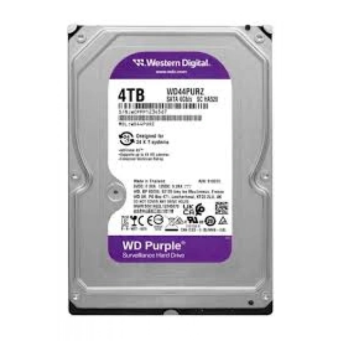WD 3.5 4TB PURPLE WD44PURZ 5400 RPM 128MB SATA-3 Güvenlik Diski